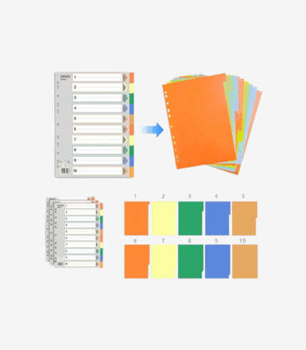 Plastic Divider 1 To 10 Colour